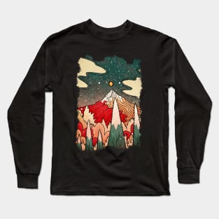 A festive snow peak Long Sleeve T-Shirt